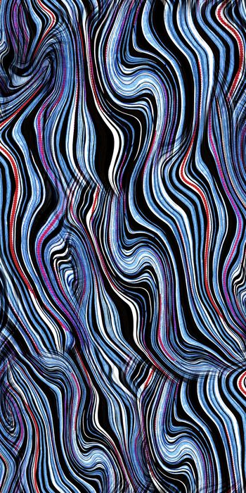 波浪条纹印花华亿平台图片