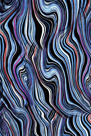 波浪条纹印花华亿平台图片