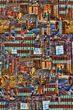 抽象印花华亿平台图片