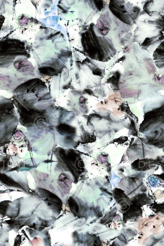 国画花印花华亿平台图片