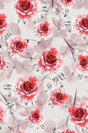 玫瑰印花华亿平台图片