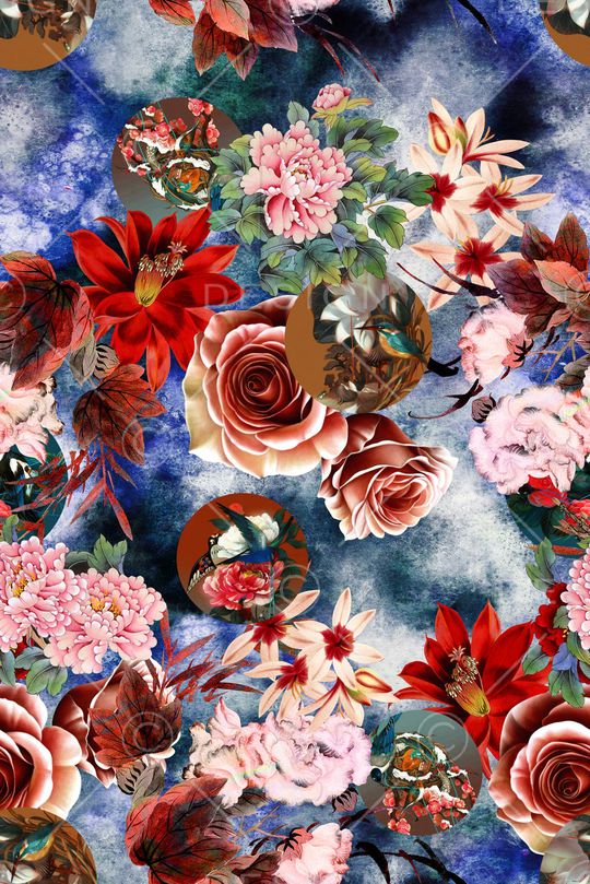 中国风印花华亿平台图片