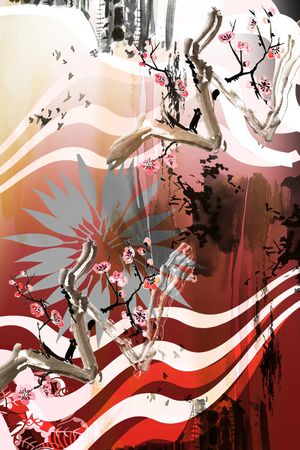 中国风印花华亿平台图片