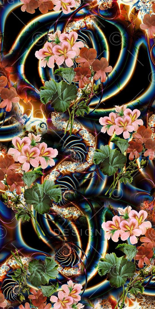 牡丹印花华亿平台图片