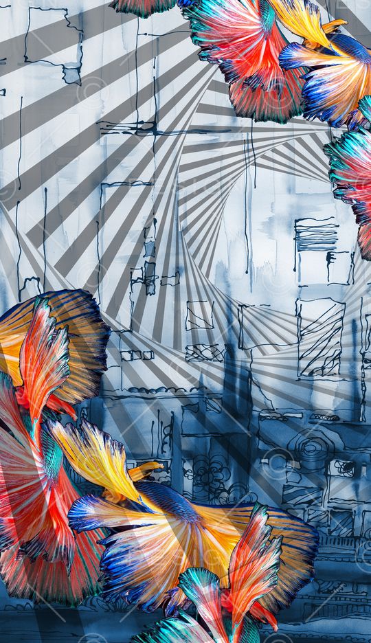 几何印花华亿平台图片