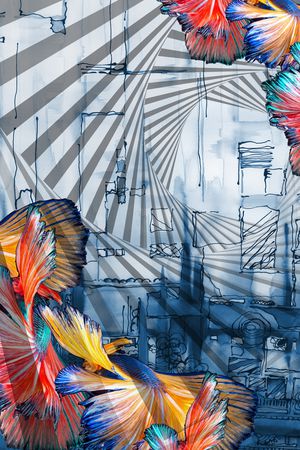 几何印花华亿平台图片