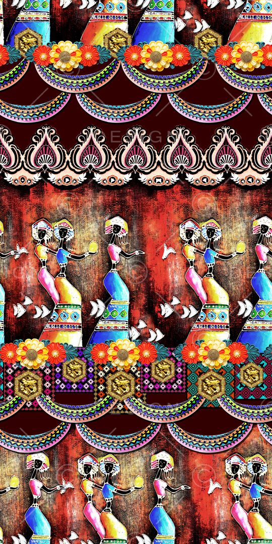 民族风印花华亿平台图片