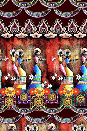 民族风印花华亿平台图片