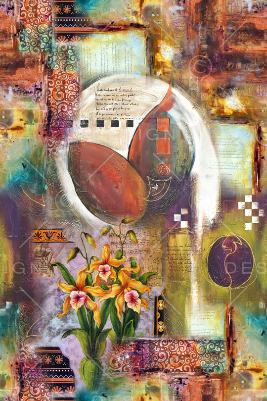 抽象印花华亿平台图片