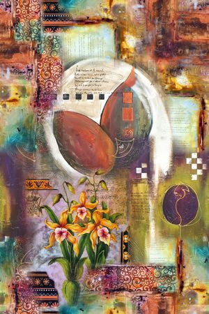 抽象印花华亿平台图片