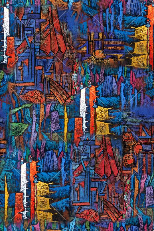 几何印花华亿平台图片