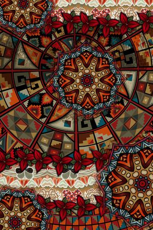 中国风印花华亿平台图片