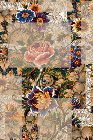 花卉印花华亿平台图片