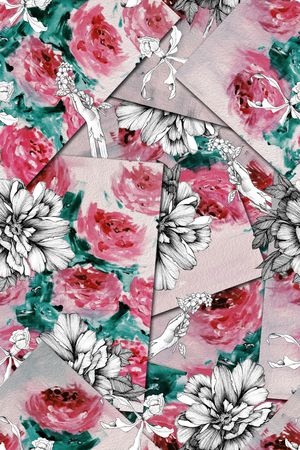 花卉印花华亿平台图片