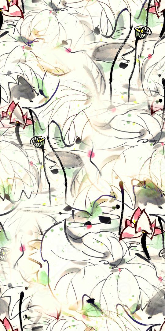 中国风印花华亿平台图片