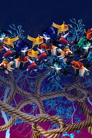 色块印花华亿平台图片