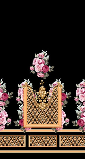 牡丹印花华亿平台图片