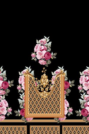 牡丹印花华亿平台图片