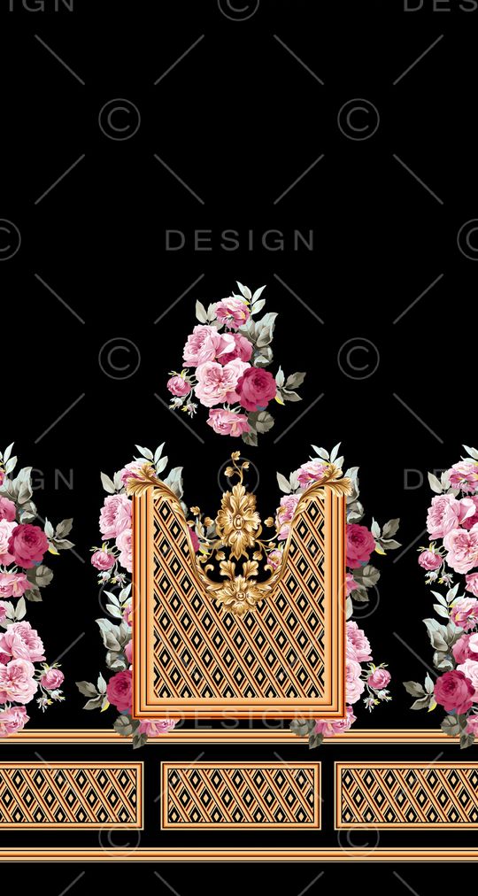 牡丹印花华亿平台图片