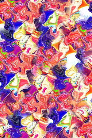 不规则几何印花华亿平台图片