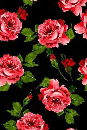 玫瑰印花华亿平台图片