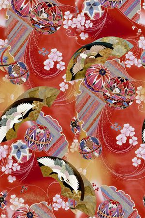 中国风印花华亿平台图片