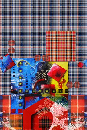 几何印花华亿平台图片