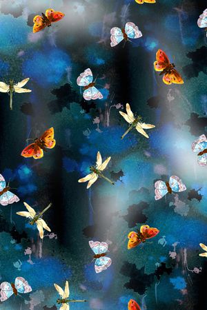 昆虫印花华亿平台图片