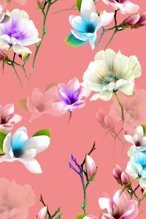 花朵印花华亿平台图片