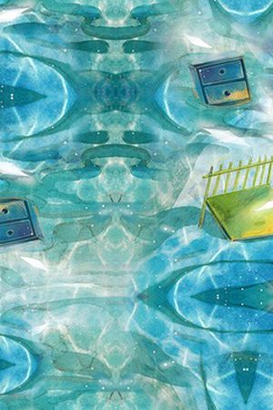 海洋生物印花华亿平台图片