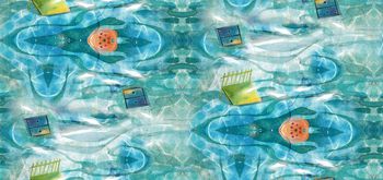 海洋生物印花华亿平台图片