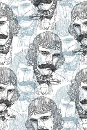 人物头像印花华亿平台图片