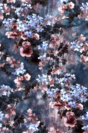 花卉印花华亿平台图片