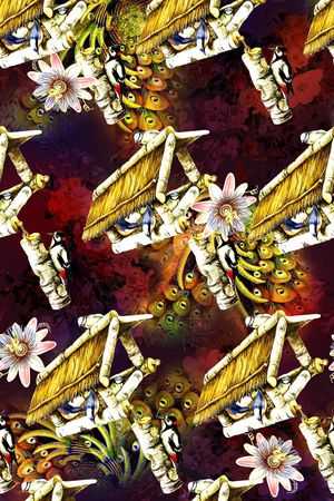 休闲印花华亿平台图片