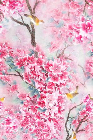 中国风印花华亿平台图片