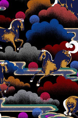 花卉印花华亿平台图片