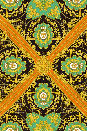 宫廷风印花华亿平台图片