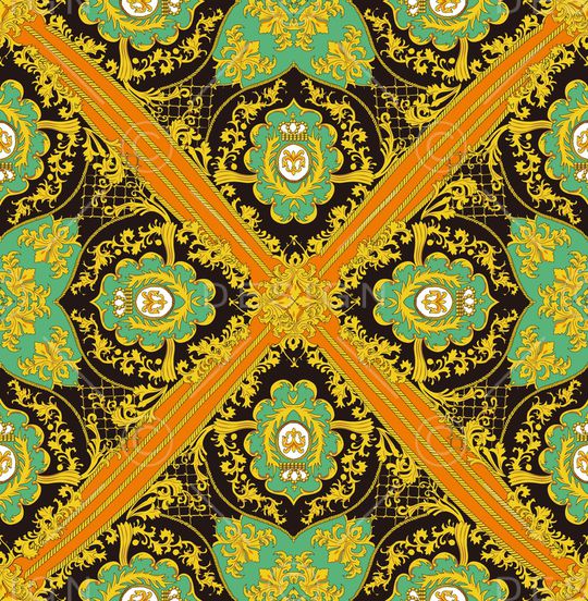 宫廷风印花华亿平台图片