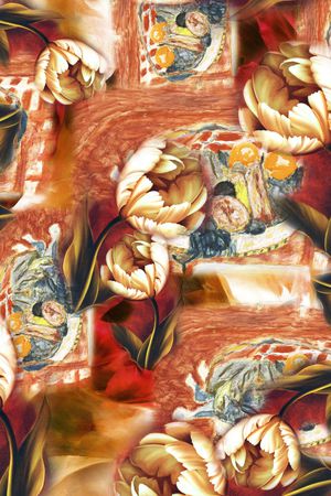 笔触印花华亿平台图片