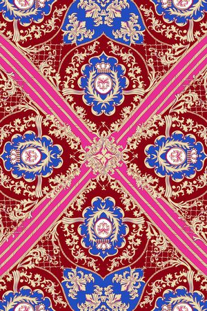 宫廷风印花华亿平台图片