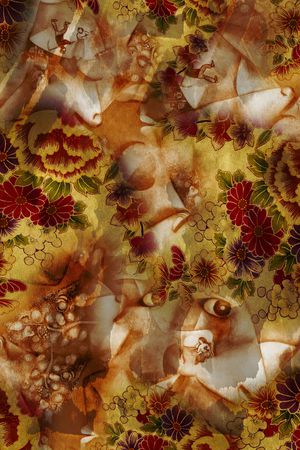 花卉印花华亿平台图片