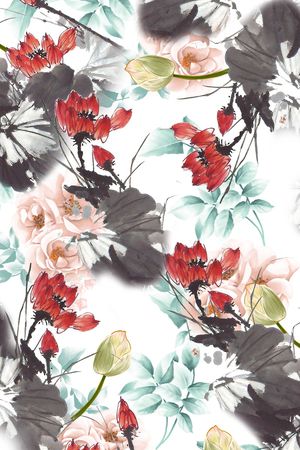 乱花印花华亿平台图片