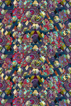 小碎花印花华亿平台图片