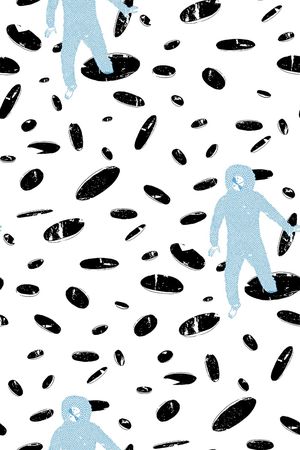 抽象印花华亿平台图片