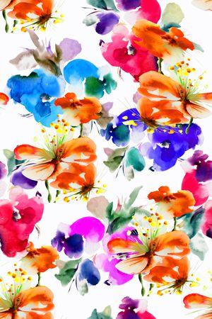 手绘印花华亿平台图片