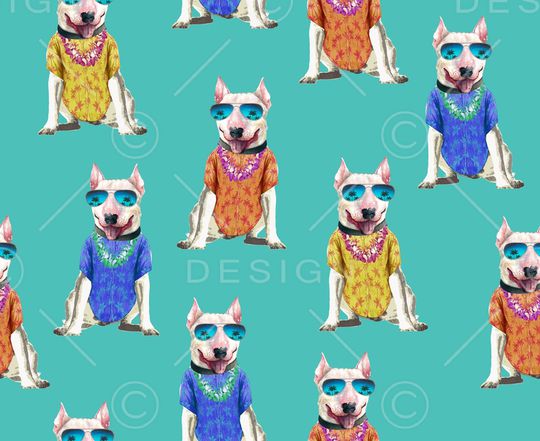 热带沙滩印花华亿平台图片