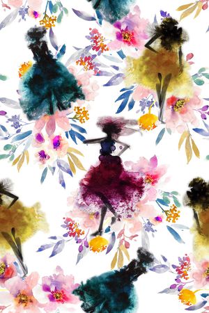 水彩印花华亿平台图片