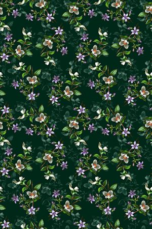 碎花印花华亿平台图片