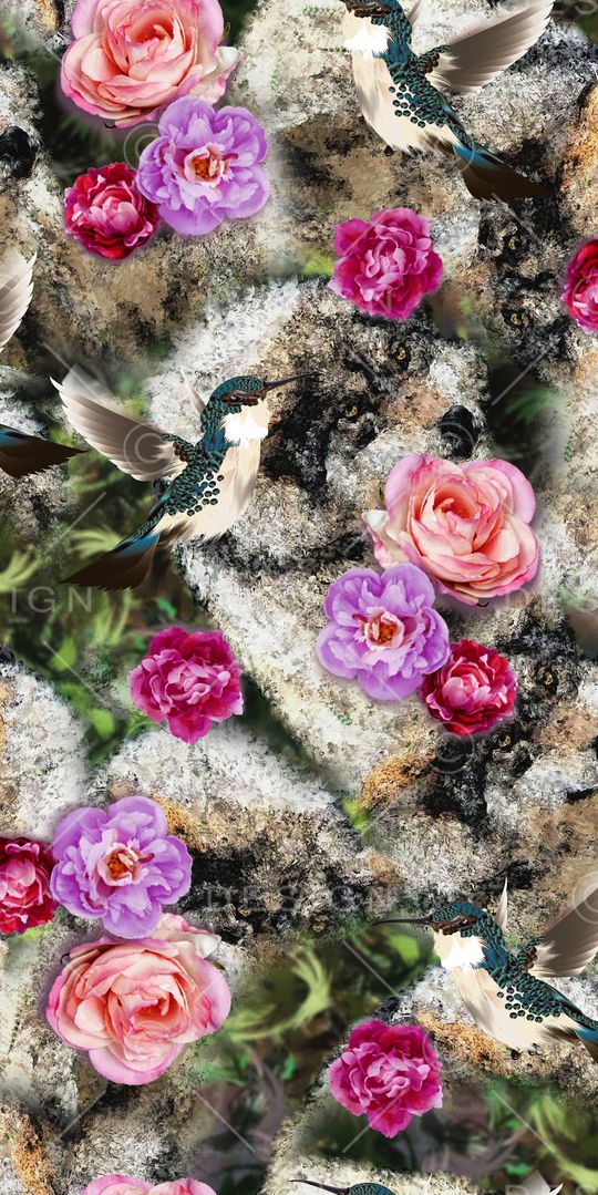 乱花印花华亿平台图片