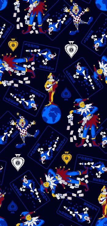 扑克牌印花华亿平台图片